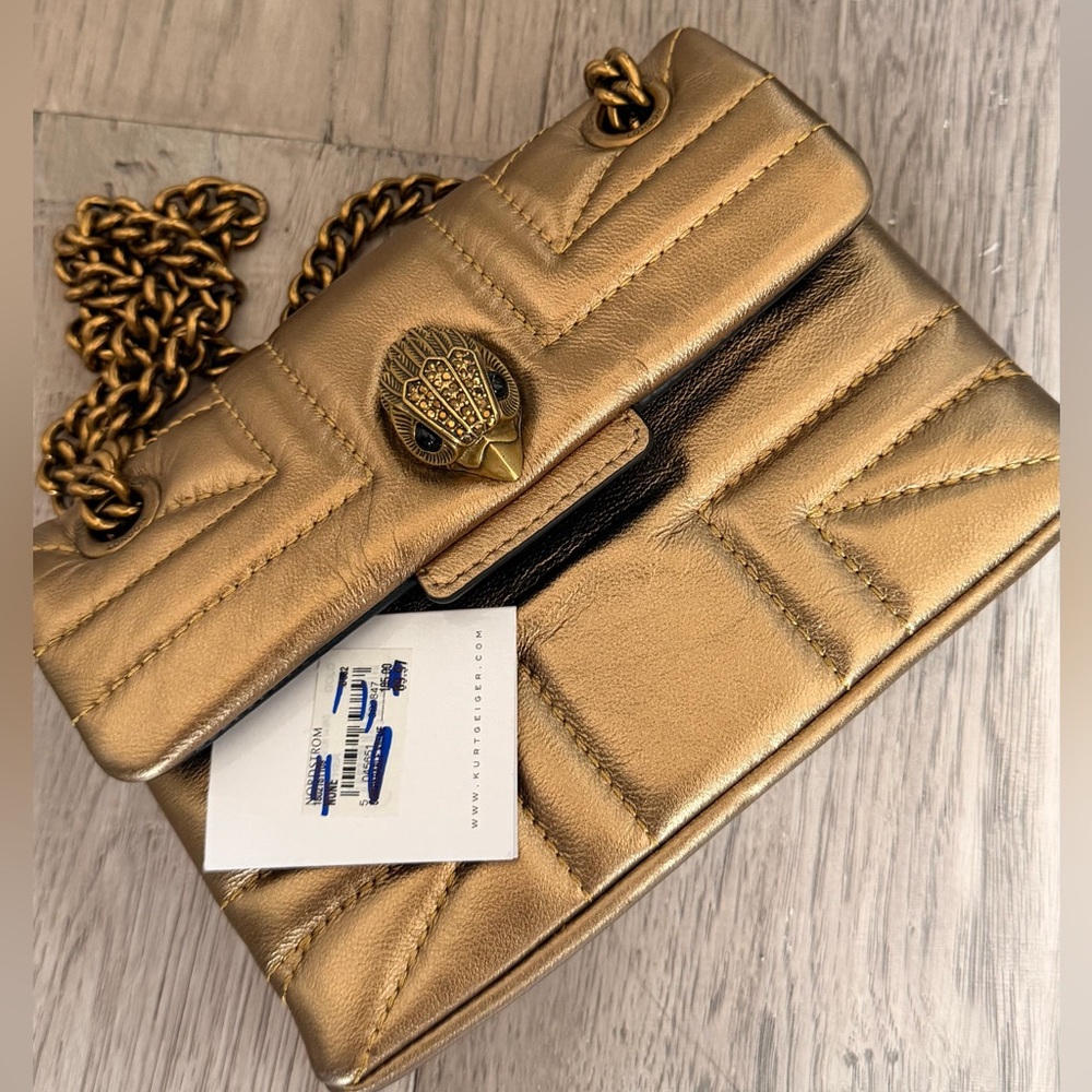 Kurt Geiger Metallic Gold Handbag